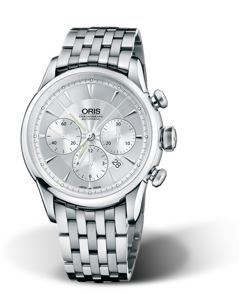 Artelier Chronograph, 43.50mm, Grey, Stainless steel Strap, Stainless steel crown and pushers, Multi-piece stainless steel case