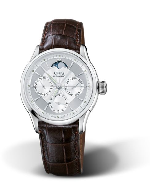 Artelier Complication 2007, 35mm, Grey, Leather Strap, Stainless steel crown, Multi-piece stainless steel case