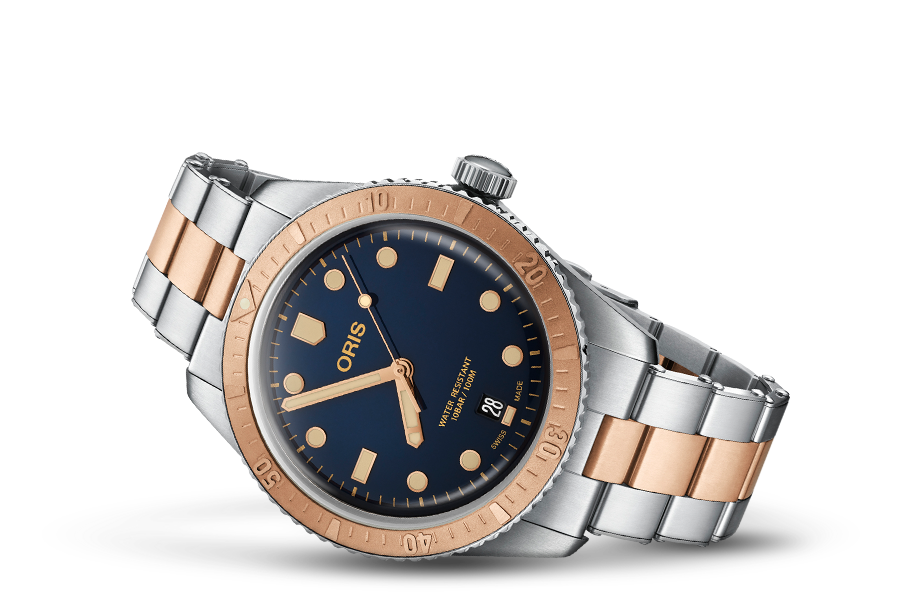 Divers Sixty-Five, Blue, Stainless steel Strap