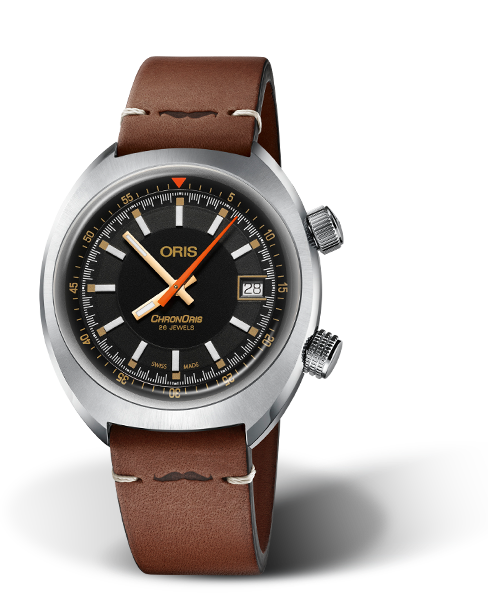 Movember Edition 2019, 39mm, Black, Leather Strap, Stainless steel crowns, Multi-piece stainless steel case
