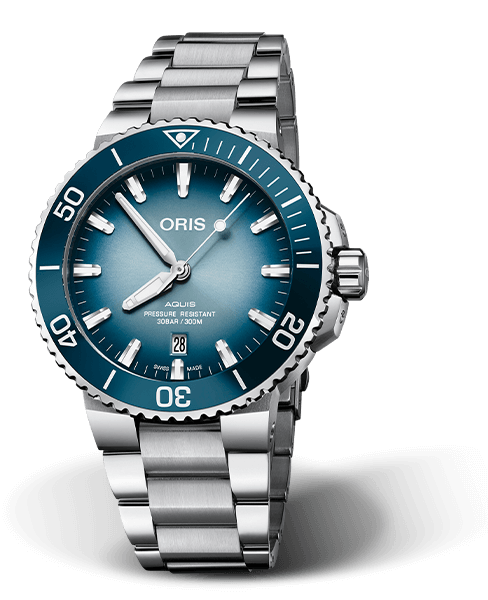 Lake Baikal Limited Edition, 43.50 mm, Blue, Stainless steel Strap, Stainless steel screw-in security crown, Multi-piece stainless steel case, ceramic minutes scale top ring