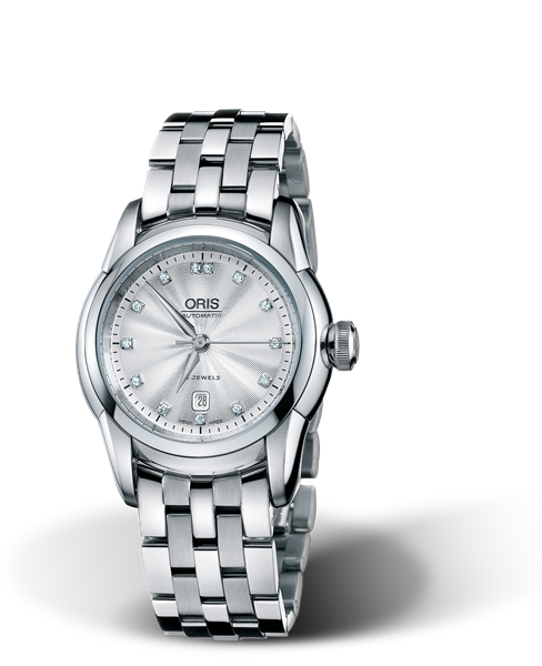 Artelier Lady Date Diamonds, 31mm, Grey, Stainless steel Strap, Stainless steel crown, Multi-piece stainless steel case