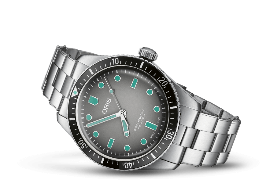 Divers Sixty-Five, Grey, Stainless steel Strap