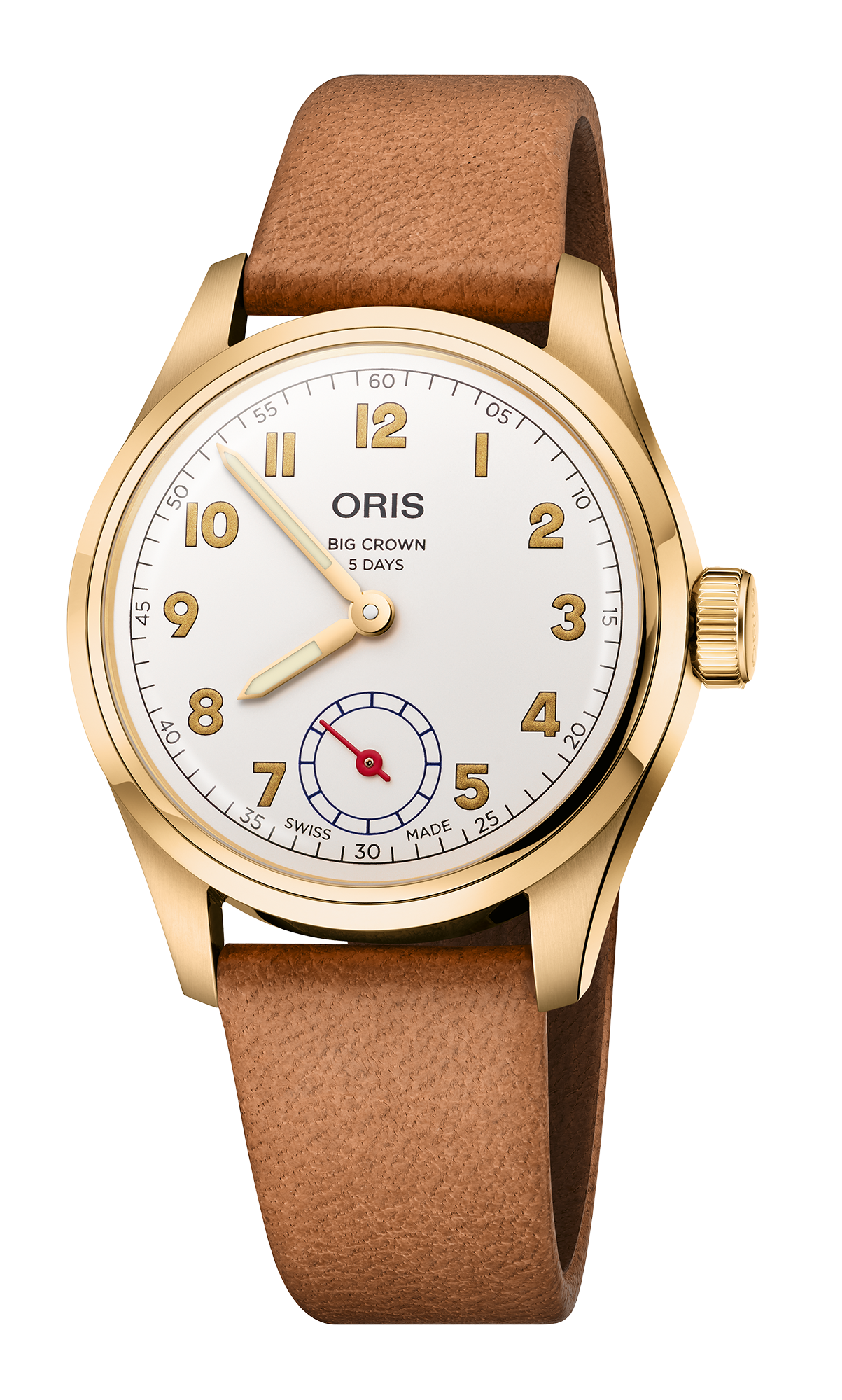Wings of Hope Gold Limited Edition, 38.00 mm, White, Leather Strap, 18K yellow gold screw-in security crown, Multi-piece 18K yellow gold case