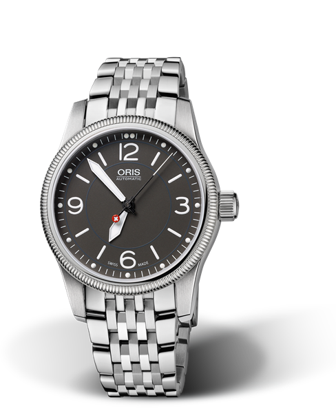 Swiss Hunter Team PS Edition, 38mm, Grey, Stainless steel Strap, Stainless steel screw-in security crown, Multi-piece stainless steel case