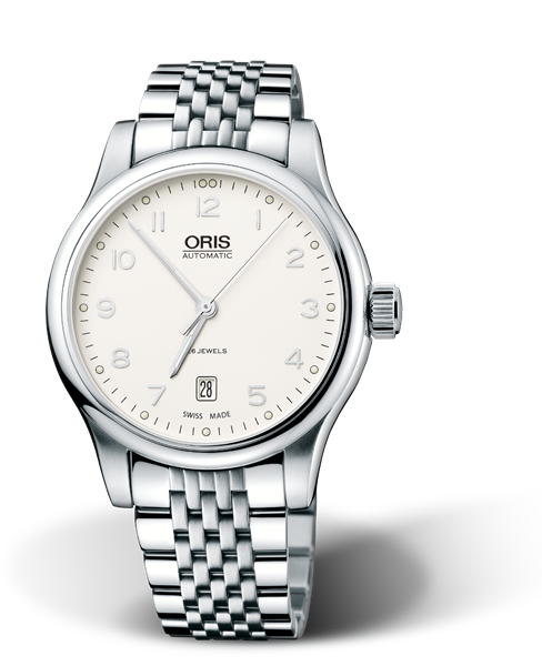 Classic Date, 42mm, Grey, Stainless steel Strap, Stainless steel crown, Multi-piece stainless steel case