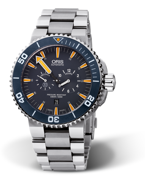 Tubbataha Limited Edition, 46.00 mm, Blue, Titanium Strap, Stainless steel, screw-in security crown, automatic Helium Valve, Multi-piece titanium case, ceramic minutes scale top ring