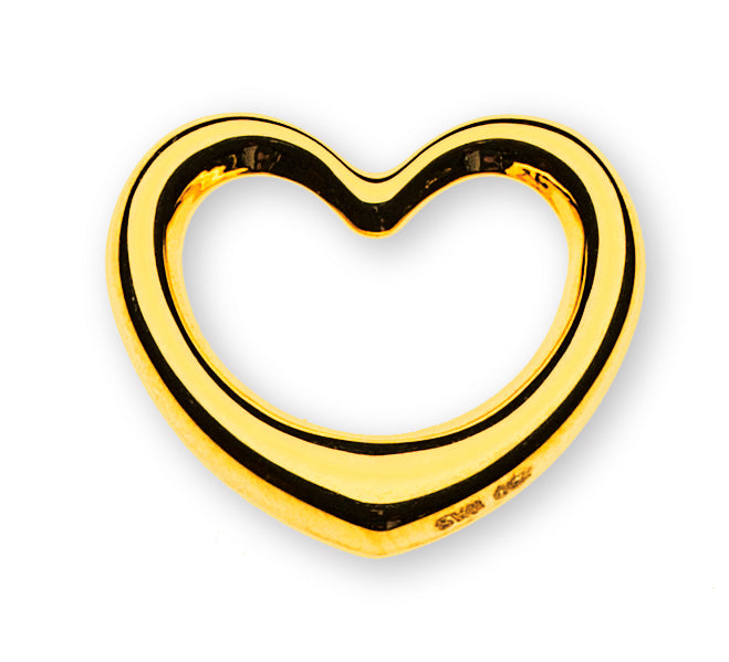 Anhänger 'swinging heart' Gelbgold 750 14 x13mm