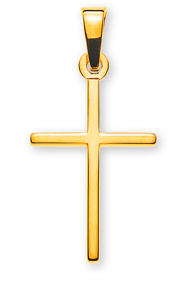 Balken-Kreuz Gelbgold 585 H: 18 mm