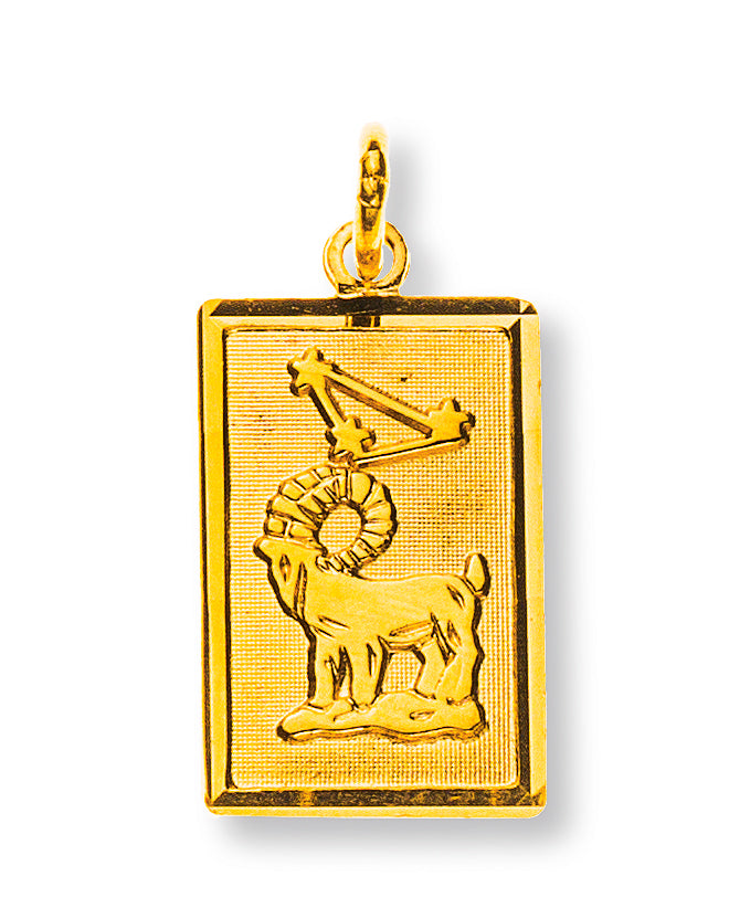 Anhänger Sternzeichen Widder Gelbgold 750 H: 14mm / mit Sternbild