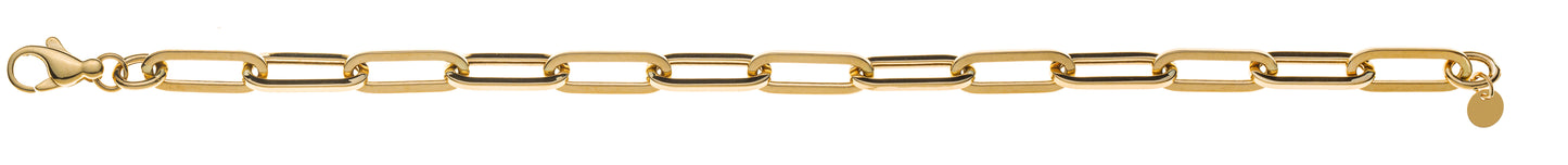 Armband Anker oval Gelbgold 375 6x15x1mm