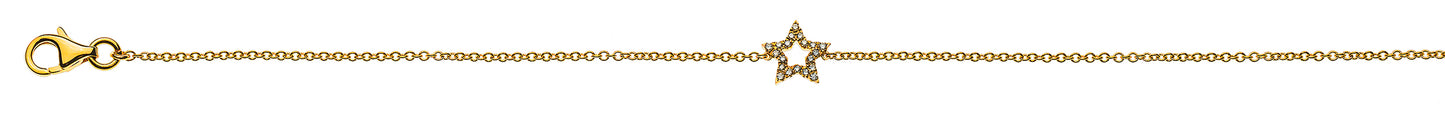 Bracelet 'Stern' Gelbgold 750 mit20 Brillanten H SI ct.
