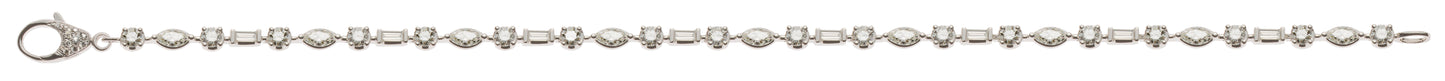 Bracelet Weissgold 750 , mit 44 Brillanten H SI ct., 8 Baguette Diam. H SI 0.36ct. und 9 Marquise Diam. H SI 0.75 ct.