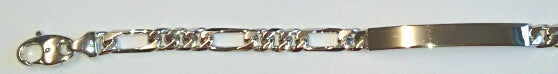 Figaro ID-Bracelet Weissgold 750