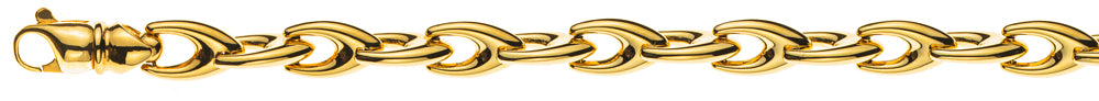 Bracelet Gelbgold 750, V-Form, 6mm