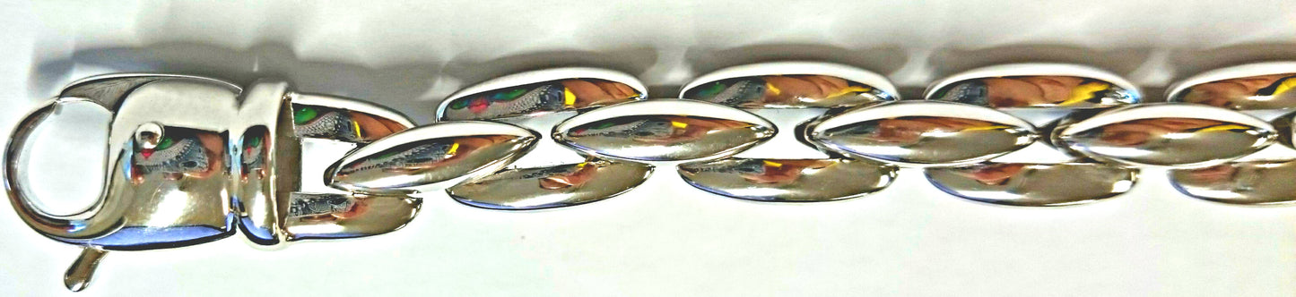 Collier Anker carré Weissgold 750 Handarbeit poliert