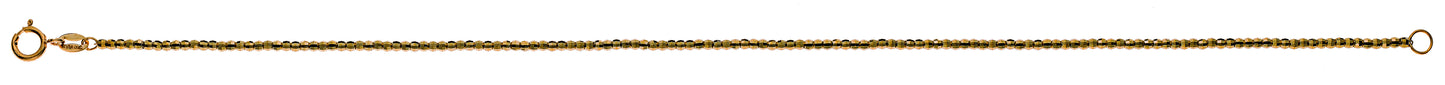 Kugelarmband geschliffen, Gelbgold 750