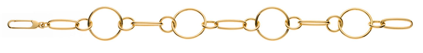 Bracelet Gelbgold 750 poliert