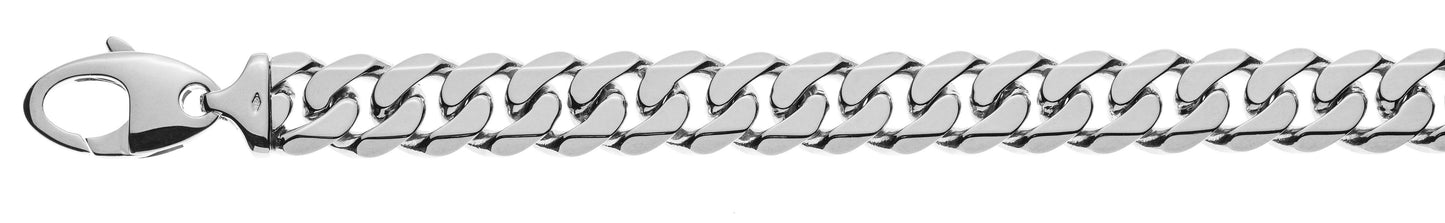 Panzer Bracelet geschliffen Weissgold 750