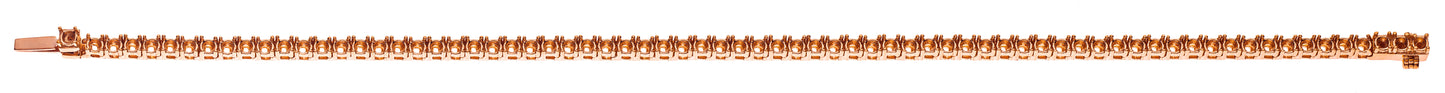 Bracelet Rohling Rotgold 750 76 Brillanten 4-Griff Fassung