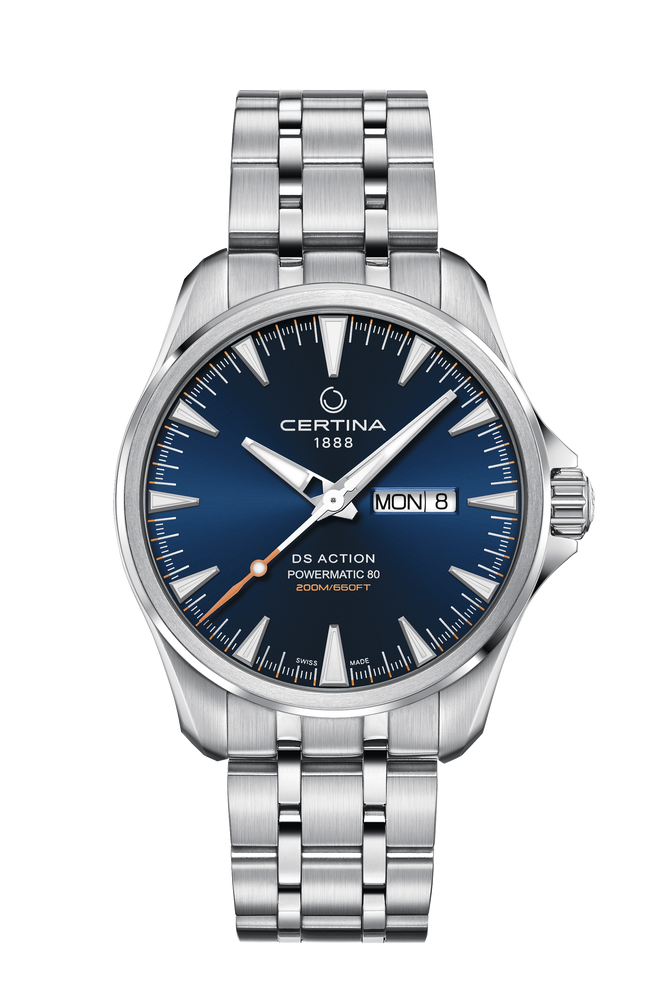 DS Action Day Date Powermatic 80 blau