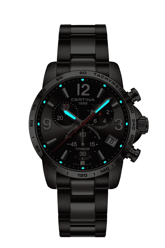 DS Podium Chronograph 1/10 sec grau