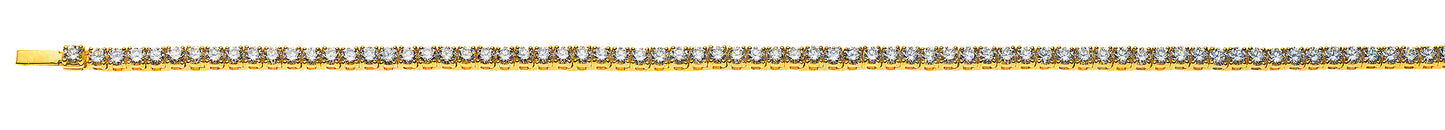 Collier Tennis Gelbgold 750 mit 162 Brillanten H SI ct.