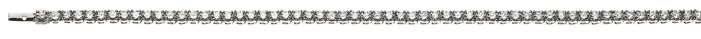 Collier Tennis Weissgold 750 mit 162 Brillanten H SI ct.