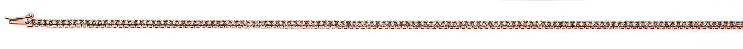 Bracelet Rotgold 750 mit 123 Brillanten H SI ct.