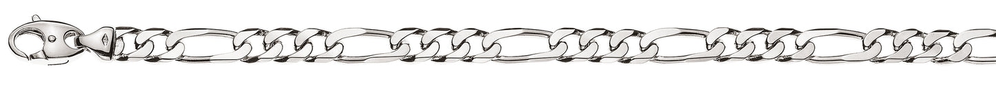 Figaro Bracelet Weissgold 750