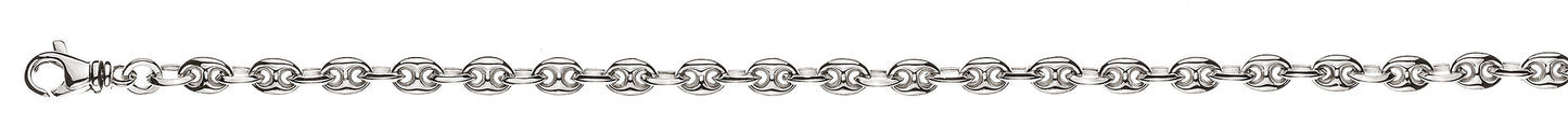 Schiffsanker Collier Weissgold 750