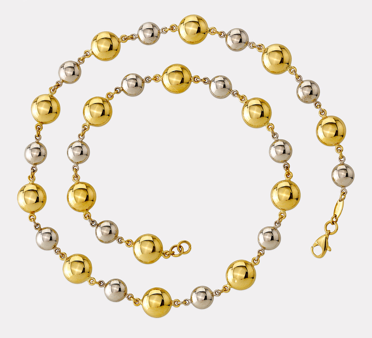Collier Bicolor (Gelb-/Weissgold) 750