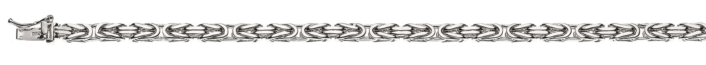 Bracelet Königskette klassisch Weissgold 750