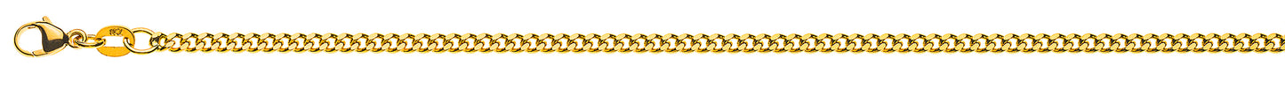 Panzer geschliffen Gelbgold 375