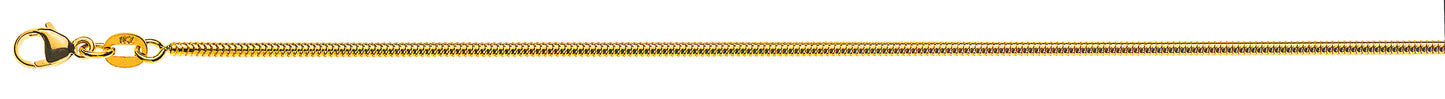 Schlange rund Gelbgold 750