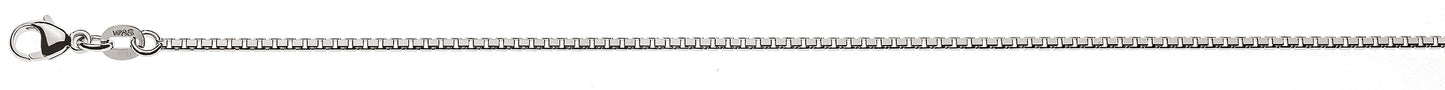 Venezianer 8-fach diamantiert Weissgold 750