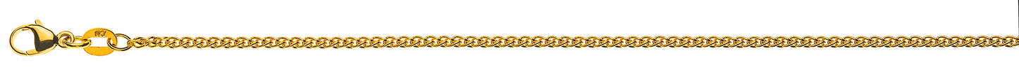 Zopf Armband Gelbgold 750