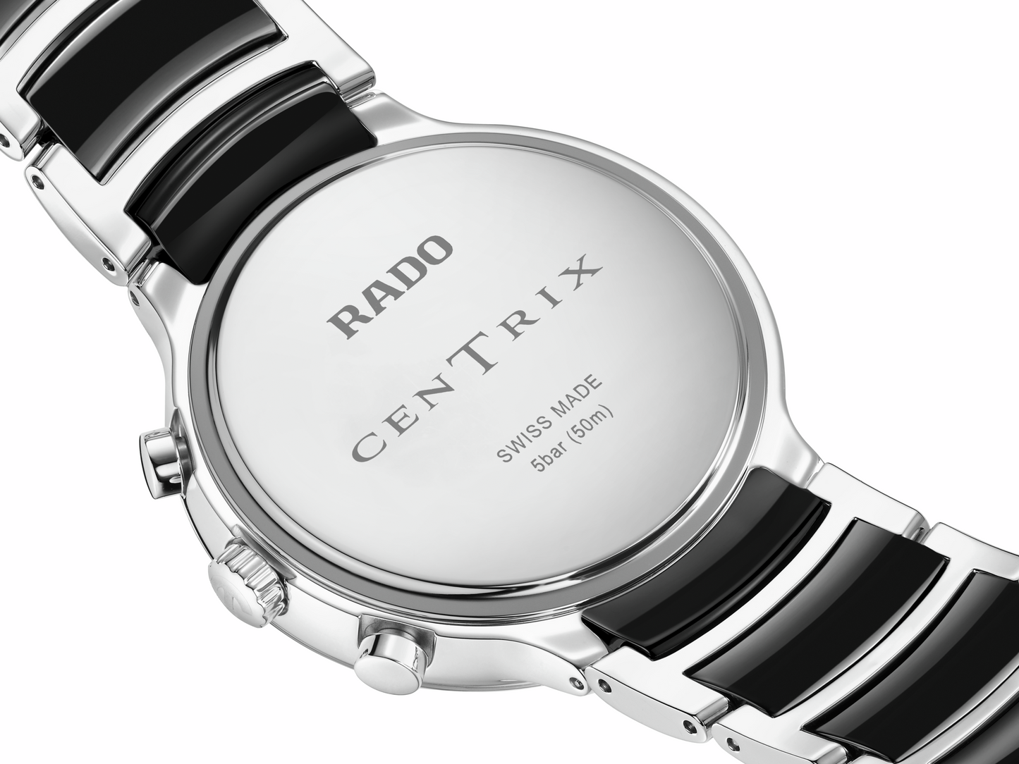 XL Uhr Centrix Chr. Q, SS/sch-R30210152