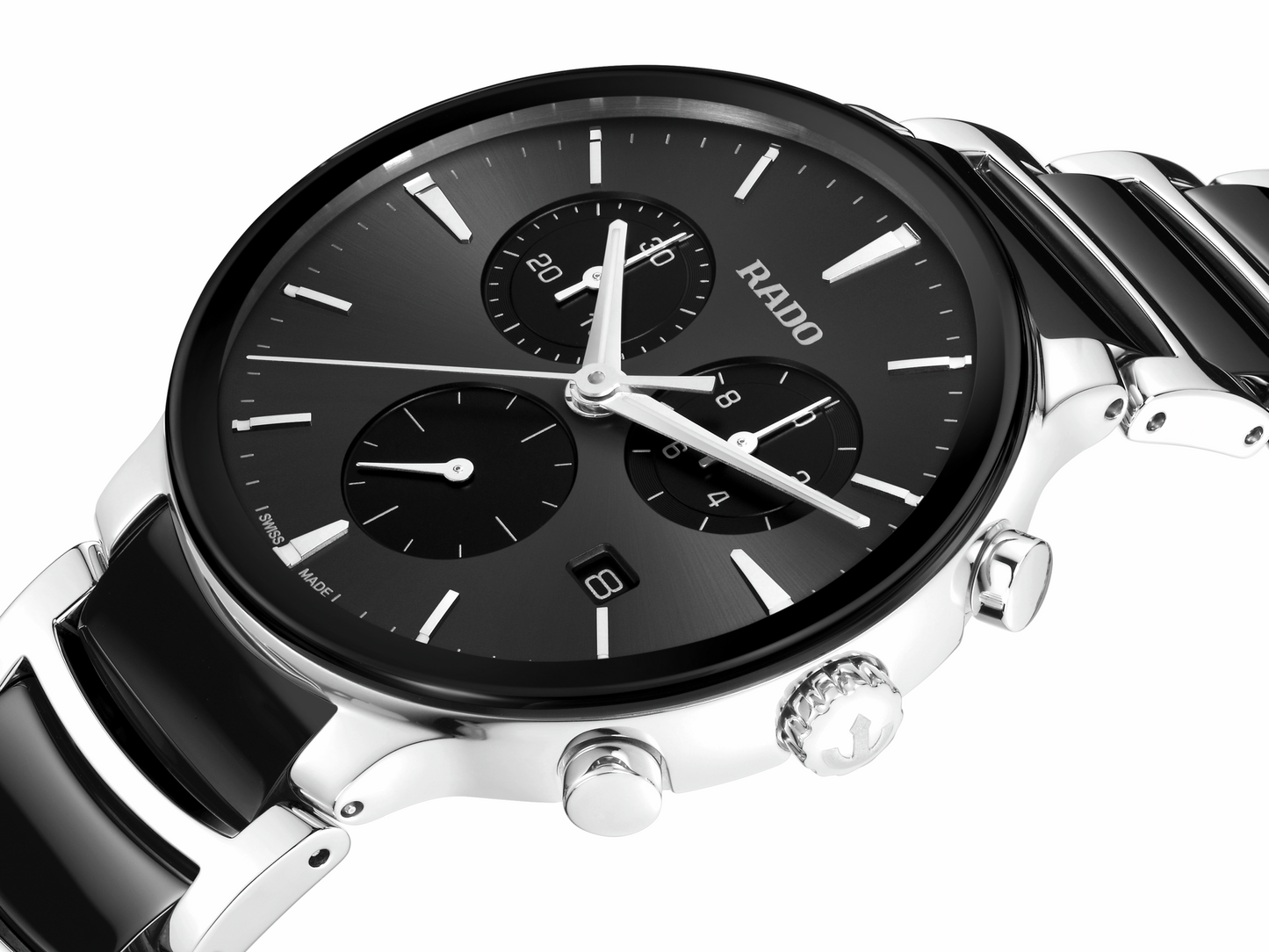 XL Uhr Centrix Chr. Q, SS/sch-R30210152