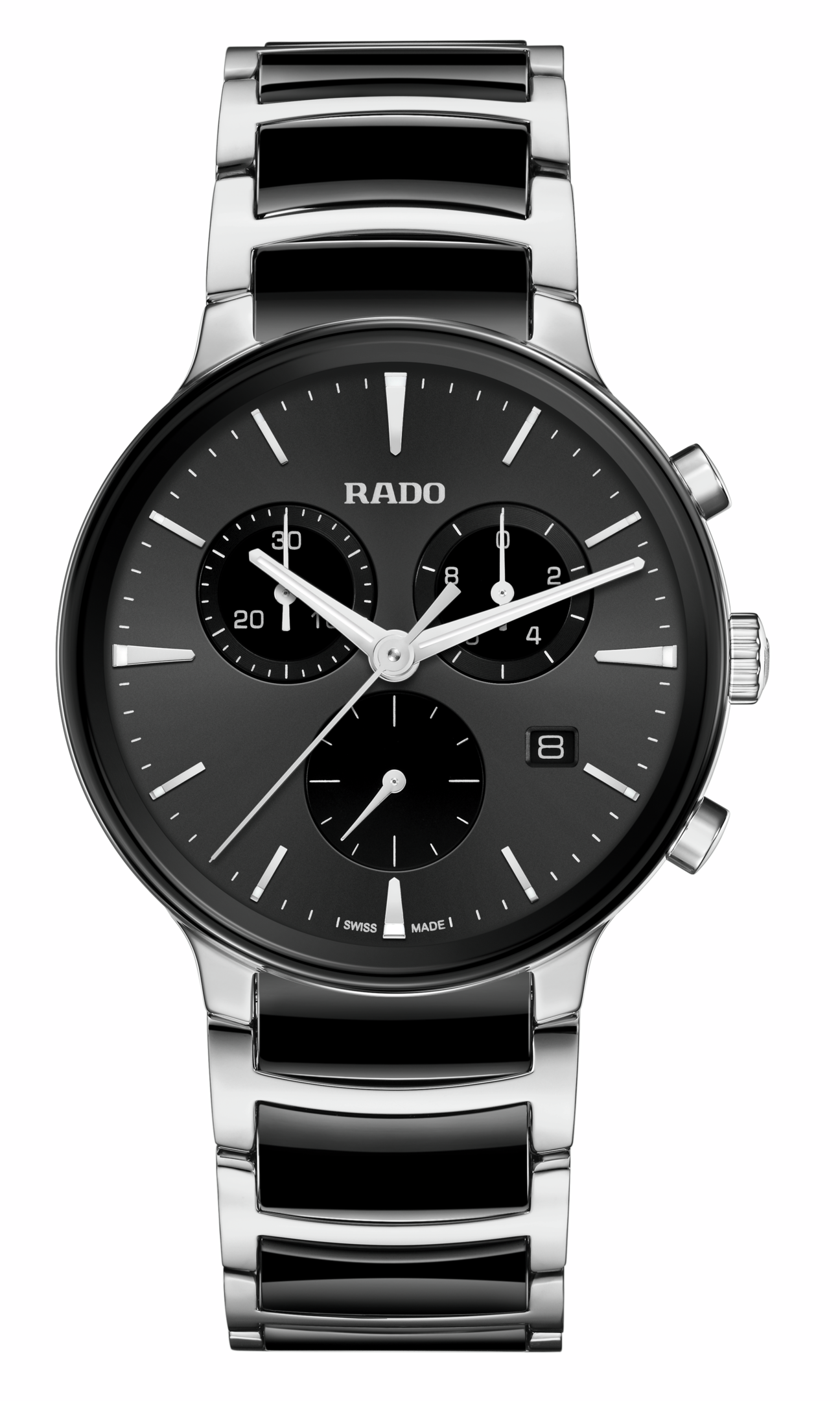 XL Uhr Centrix Chr. Q, SS/sch-R30210152