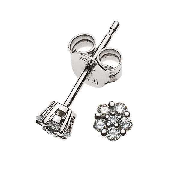 Diamantohrringe Weissgold 750 12 Brill. H SI ct.