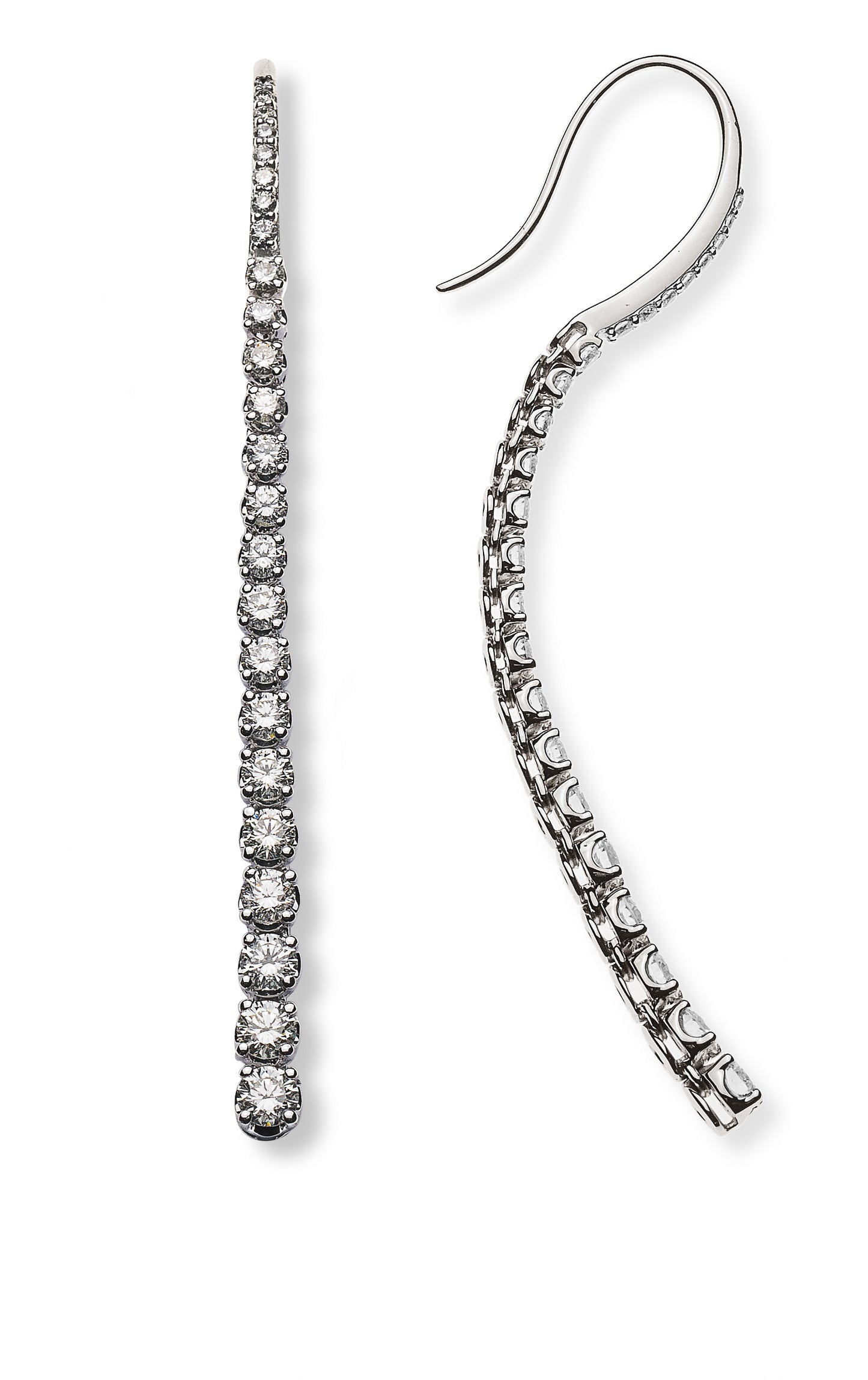 Diamantohrhänger Weissgold 750 48 Brill. H SI ct.