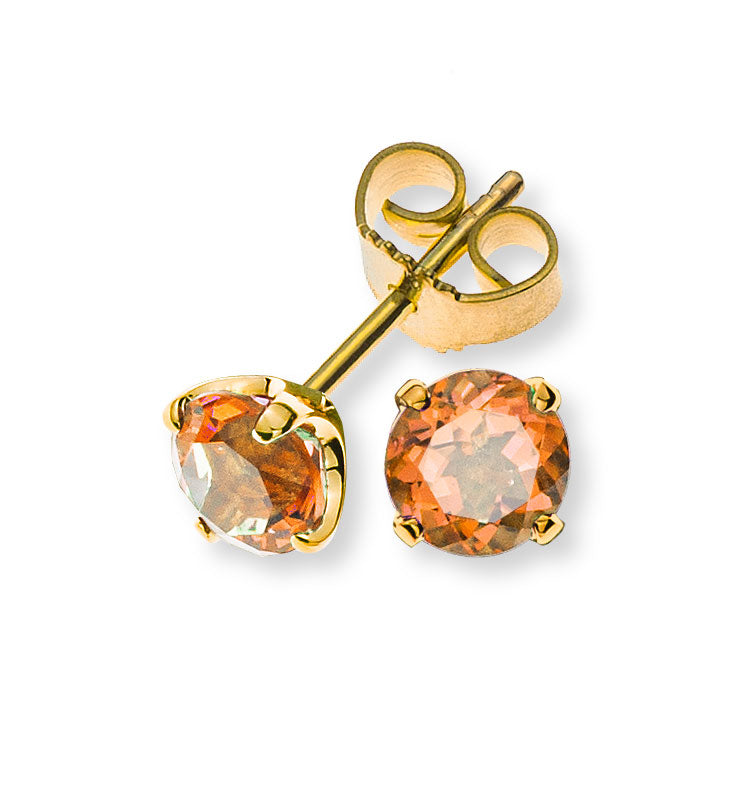 Ohrringe Gelbgold 750 mit 2 Citrinen Total 4-Griff