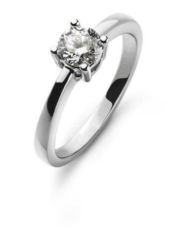 Solitär Ring 4-Griff-Fassung Weissgold 750 H SI 1.00ct. PREIS AUF ANFRAGE