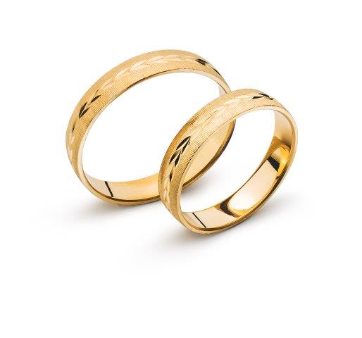 Trauring Gelbgold 750 4mm