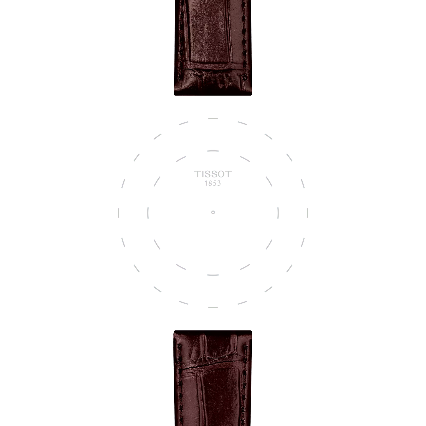 Original Tissot Lederarmband braun Bandanstoß 20 mm