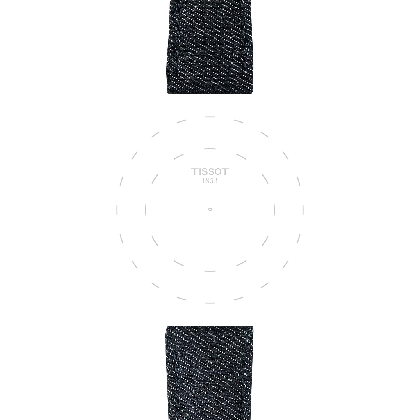 Original Tissot Textilarmband blau Bandanstoß 22 mm
