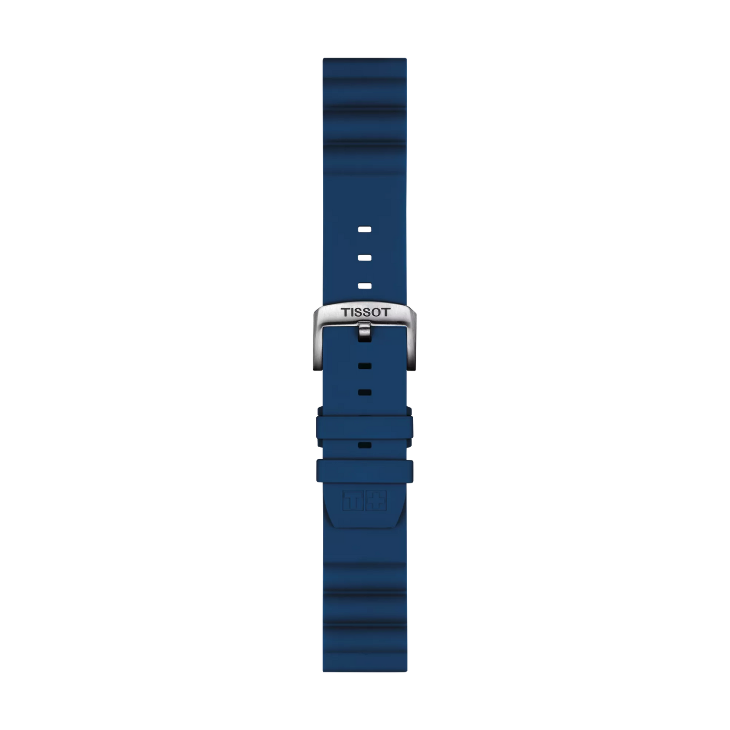 Original Tissot Silikonarmband blau Bandanstoss 22 mm