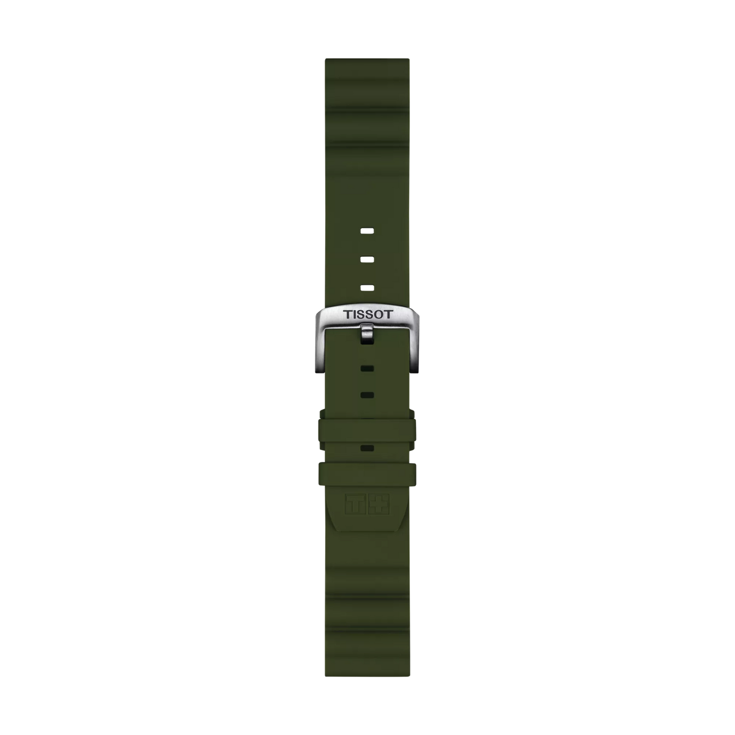 Original Tissot Silikonarmband khaki Bandanstoss 22 mm