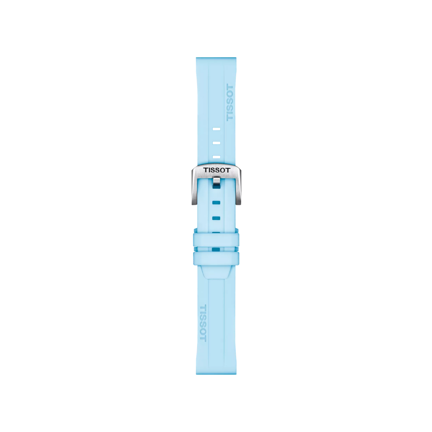 Original Tissot Silikonarmband blau Bandanstoss 18 mm